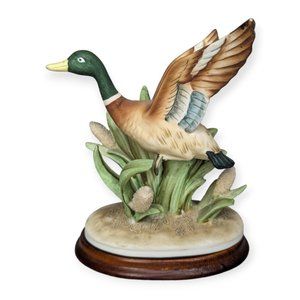 Vintage Lefton Hand Painted China Mallard Duck Figurine